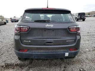 2021 Jeep Compass Sport with VIN 3C4NJDAB2MT516752, listed as a Copart auction lot 49708635 with 58,970 mi miles and Salvage Title. Bid and sale history available at DreamBid. Image 6.