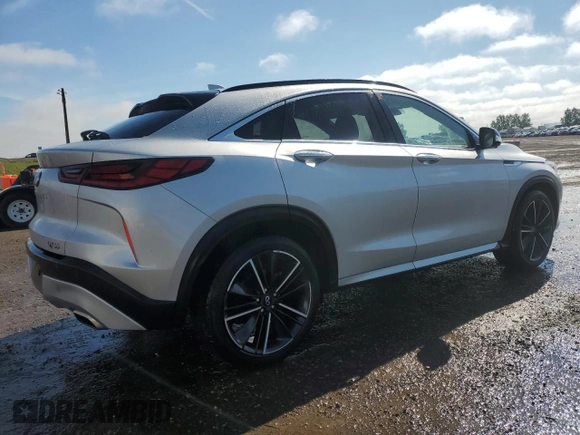 2022 Infiniti QX55 Sensory with VIN 3PCAJ5L31NF105496, listed as a Copart auction lot 66185705 with 42,051 mi miles and Salvage title. Bid and sale history available at DreamBid. Image 3.