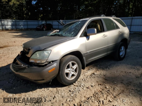 2003 Lexus RX 300 with VIN JTJGF10U430155240, listed as a Copart auction lot 76406564 with 0 mi miles and Salvage Title. Bid and sale history available at carsss.com. Image 1.