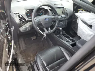 2018 Ford Escape Titanium with VIN 1FMCU9J95JUB31286, listed as a Copart auction lot 58721355 with 100,329 mi miles and Salvage title. Bid and sale history available at DreamBid. Image 8.