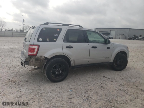 2008 Ford Escape XLT with VIN 1FMCU03138KA62333, listed as a Copart auction lot 47465765 with 222,639 mi miles and Salvage Title. Bid and sale history available at carsss.com. Image 3.