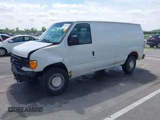 2007 Ford Econoline Cargo Commercial with VIN 1FTNE24L57DA53187, listed as a IAAI auction lot 42302365 with Not provided miles and . Bid and sale history available at DreamBid. Image 2.