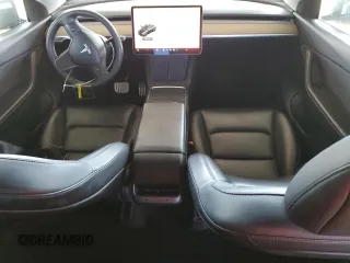 2022 Tesla Model Y Performance with VIN 7SAYGDEF5NF339965, listed as a Copart auction lot 62187545 with 93,156 mi miles and Salvage title. Bid and sale history available at DreamBid. Image 8.