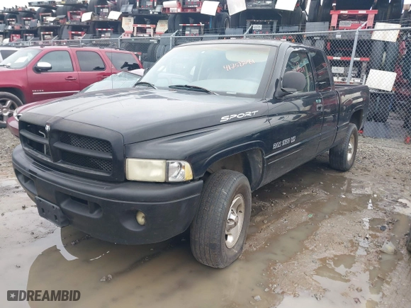 1999 Dodge Ram 1500 with VIN 1B7HF13Z3XJ556390, listed as a IAAI auction lot 41258681 with 274,653 mi miles. Bid and sale history available at carsss.com. Image 2.