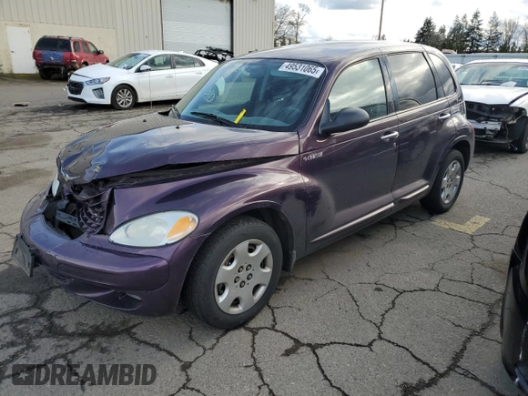 2005 Chrysler PT Cruiser Touring with VIN 3C4FY58B75T505324, listed as a Copart auction lot 49531065 with 142,687 mi miles and Salvage title. Bid and sale history available at DreamBid. Image 1.