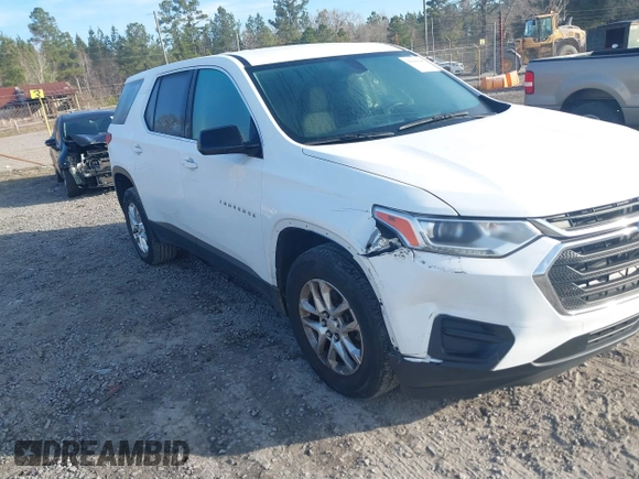 2019 Chevrolet Traverse LS z VIN 1GNERFKW6KJ241033, wystawiony jako IAAI lot #41640948 z przebiegiem 61 307 mil mil oraz . Historia ofert i sprzedaży dostępna na DreamBid. Obrazek 6.