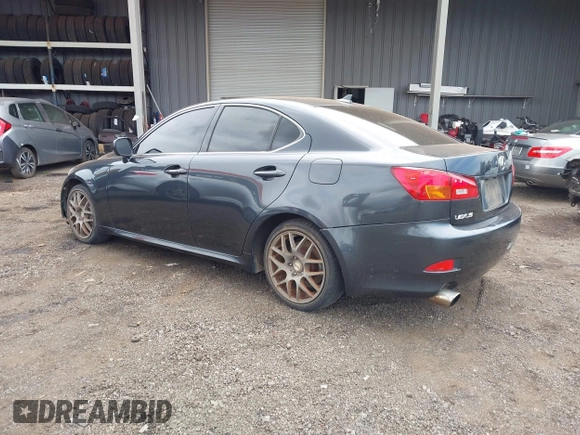 2007 Lexus IS 350 with VIN JTHBE262472012132, listed as a IAAI auction lot 42111719 with 103,663 mi miles and . Bid and sale history available at DreamBid. Image 3.