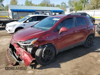 2021 Chevrolet Trax LT with VIN KL7CJPSM4MB369339, listed as a Copart auction lot 53610585 with 48,453 mi miles and Salvage title. Bid and sale history available at DreamBid. Image 1.