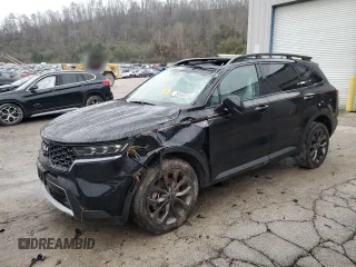 2023 Kia Sorento X-Line SX Prestige with VIN 5XYRKDLF9PG224459, listed as a Copart auction lot 85465904 with 25,136 mi miles and Salvage Title. Bid and sale history available at DreamBid. Image 1.