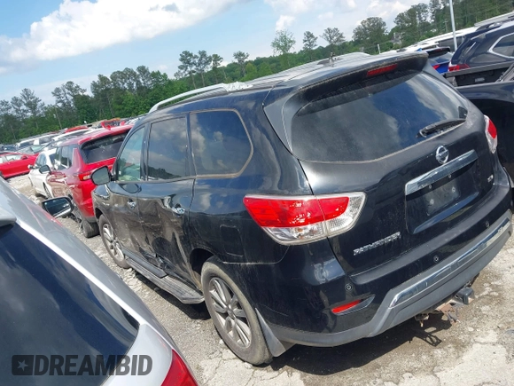 2013 Nissan Pathfinder SL with VIN 5N1AR2MN3DC678446, listed as a IAAI auction lot 41632006 with 191,228 mi miles and . Bid and sale history available at DreamBid. Image 3.