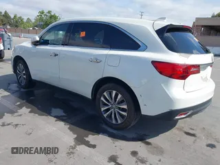 2015 Acura MDX Technology with VIN 5FRYD3H48FB011286, listed as a IAAI auction lot 42058039 with 66,038 mi miles and . Bid and sale history available at DreamBid. Image 3.