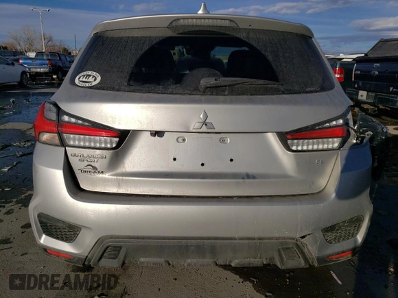 2022 Mitsubishi Outlander Sport ES with VIN JA4ARUAU4NU008860, listed as a Copart auction lot 46731665 with 74,824 mi miles and Salvage Title. Bid and sale history available at carsss.com. Image 6.