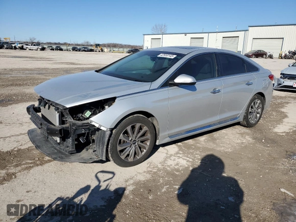 2017 Hyundai Sonata Sport with VIN 5NPE34AF5HH523696, listed as a Copart auction lot 42559145 with 96,839 mi miles and Salvage Title. Bid and sale history available at carsss.com. Image 1.