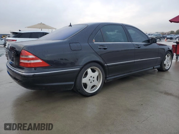 2002 Mercedes-Benz S-Class 5.0L with VIN WDBNG75J32A238335, listed as a Copart auction lot 83335234 with 123,471 mi miles and Clean Title. Bid and sale history available at carsss.com. Image 3.
