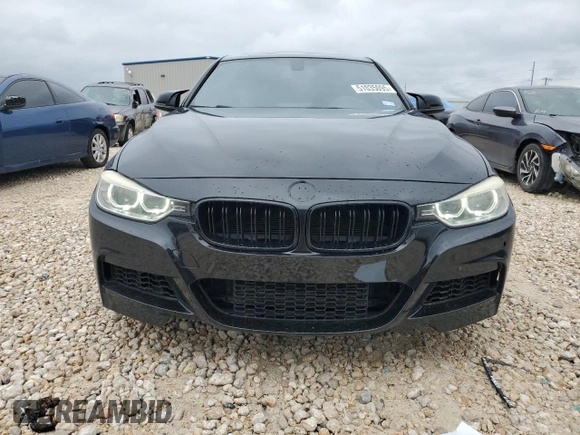 2014 BMW 3 Series 335i with VIN WBA3A9G50ENR97346, listed as a Copart auction lot 51035095 with 104,565 mi miles and Salvage Title. Bid and sale history available at carsss.com. Image 5.