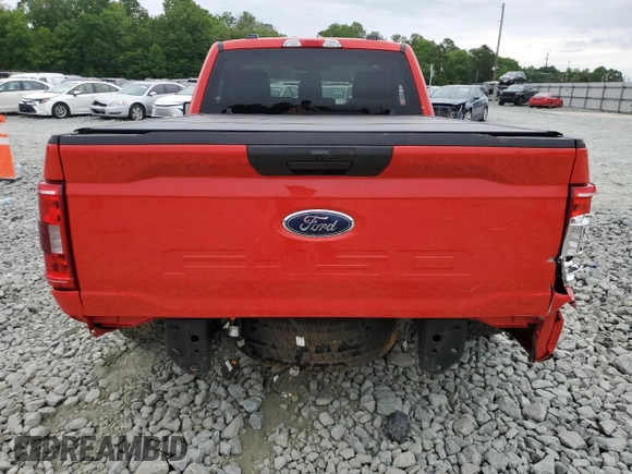 2023 Ford F-150 XL with VIN 1FTMF1C53PKF64009, listed as a Copart auction lot 58383215 with 8,655 mi miles and Salvage title. Bid and sale history available at DreamBid. Image 6.