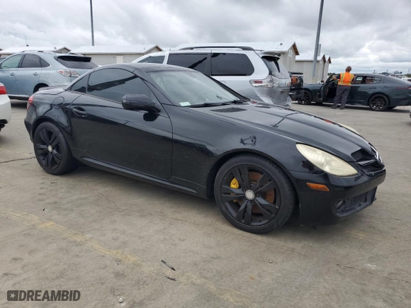 2009 Mercedes-Benz SLK-Class 3.5L with VIN WDBWK58F09F191194, listed as a Copart auction lot 74602444 with 0 mi miles and Non Repairable. Bid and sale history available at carsss.com. Image 4.