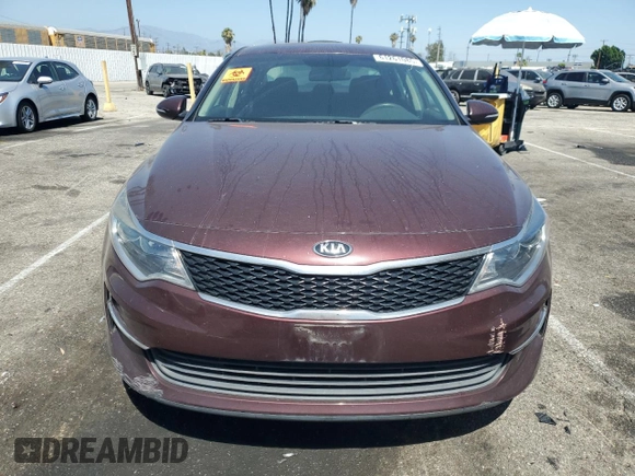 2018 Kia Optima S with VIN 5XXGT4L34JG218736, listed as a Copart auction lot 61261085 with 71,982 mi miles and Salvage title. Bid and sale history available at DreamBid. Image 5.