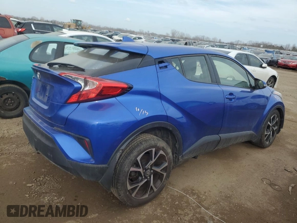 2021 Toyota C-HR LE with VIN JTNKHMBX4M1108510, listed as a Copart auction lot 48866935 with 63,312 mi miles and Salvage Title. Bid and sale history available at carsss.com. Image 3.