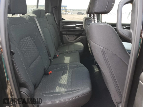 2025 Ram 1500 with VIN 1C6SRFBP5SN506206, listed as a Copart auction lot 55414155 with 5,892 mi miles and Salvage title. Bid and sale history available at DreamBid. Image 10.