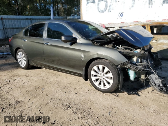 2013 Honda Accord Sdn EX-L with VIN 1HGCR2F85DA250542, listed as a Copart auction lot 48637155 with Not Provided miles and Non Repairable. Bid and sale history available at carsss.com. Image 4.