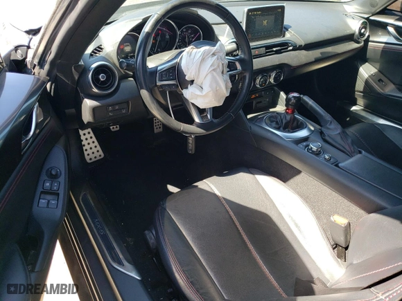 2017 Mazda MX-5 Miata RF Grand Touring with VIN JM1NDAM7XH0104997, listed as a Copart auction lot 70150734 with 43,489 mi miles and Salvage Title. Bid and sale history available at carsss.com. Image 8.