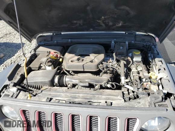 2021 Jeep Wrangler Unlimited 80th Anniversary with VIN 1C4HJXDN8MW630849, listed as a Copart auction lot 50433935 with 84,796 mi miles and Salvage title. Bid and sale history available at DreamBid. Image 12.