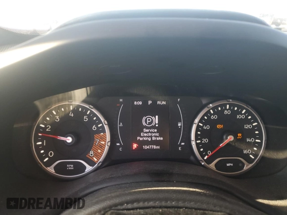 2020 Jeep Renegade Sport with VIN ZACNJAABXLPL58954, listed as a Copart auction lot 47878575 with 104,778 mi miles and Non Repairable. Bid and sale history available at carsss.com. Image 9.