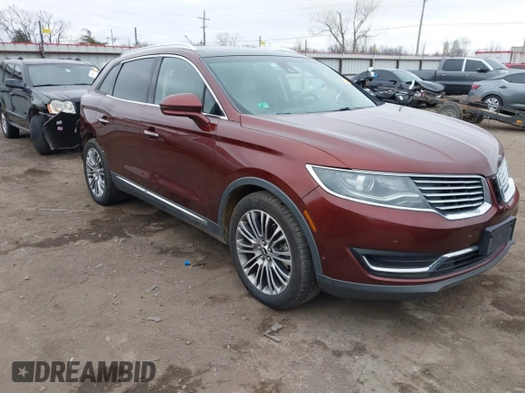 2016 Lincoln MKX Reserve z VIN 2LMPJ6LP0GBL42595, wystawiony jako IAAI lot #41248786 z przebiegiem 99 895 mil mil oraz . Historia ofert i sprzedaży dostępna na DreamBid. Obrazek 1.
