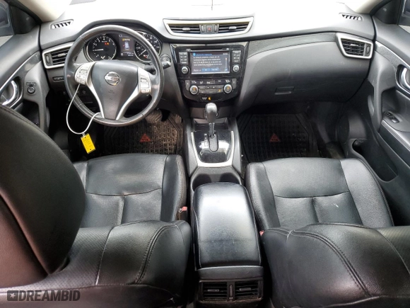 2016 Nissan Rogue SV with VIN 5N1AT2MT9GC879823, listed as a Copart auction lot 43831005 with 177,601 mi miles and Salvage Title. Bid and sale history available at carsss.com. Image 8.