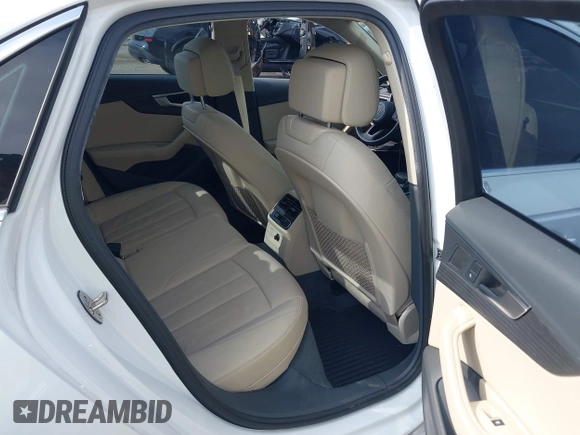 2017 Audi A4 with VIN WAUMNAF42HA040313, listed as a IAAI auction lot 42098351 with Not provided miles and . Bid and sale history available at DreamBid. Image 8.