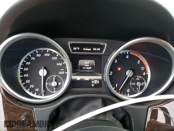 2013 Mercedes-Benz M 350 with VIN 4JGDA2EB9DA243869, listed as a Copart auction lot 44978135 with 111,549 mi miles and Salvage Title. Bid and sale history available at carsss.com. Image 9.