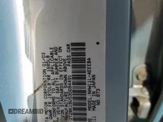 2003 Toyota Prius z VIN JT2BK18U530084491, wystawiony jako Copart lot #54445145 z przebiegiem 144 163 mil mil oraz Szkoda całkowita • Salvage title. Historia ofert i sprzedaży dostępna na DreamBid. Obrazek 12.
