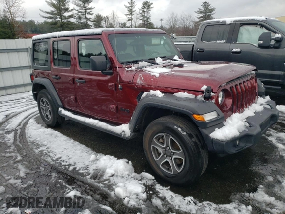 2022 Jeep Wrangler Unlimited High Tide with VIN 1C4HJXDG5NW145748, listed as a Copart auction lot 83384704 with 30,161 mi miles and Salvage Title. Bid and sale history available at DreamBid. Image 4.