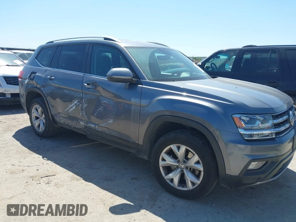 2018 Volkswagen Atlas SE with VIN 1V2CR2CA2JC576397, listed as a IAAI auction lot 41959708 with 168,619 mi miles and . Bid and sale history available at DreamBid. Image 1.