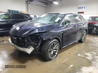 2016 Lexus RX 350 F Sport with VIN 2T2BZMCA8GC001063, listed as a Copart auction lot 83186204 with 130,398 mi miles and Salvage Title. Bid and sale history available at carsss.com. Image 1.