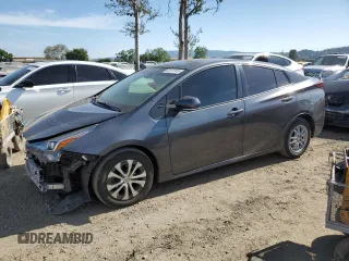 2019 Toyota Prius L Eco with VIN JTDKARFU2K3092217, listed as a Copart auction lot 53127915 with 133,717 mi miles and Salvage title. Bid and sale history available at DreamBid. Image 1.