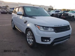 2016 Land Rover Range Rover Sport V6 HSE with VIN SALWR2PF3GA655742, listed as a IAAI auction lot 41808827 with 126,881 mi miles. Bid and sale history available at carsss.com. Image 1.