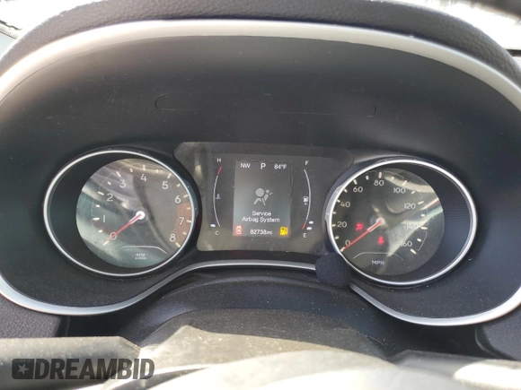 2019 Jeep Compass Altitude with VIN 3C4NJCBB4KT833213, listed as a Copart auction lot 57519955 with 82,738 mi miles and Salvage title. Bid and sale history available at DreamBid. Image 9.