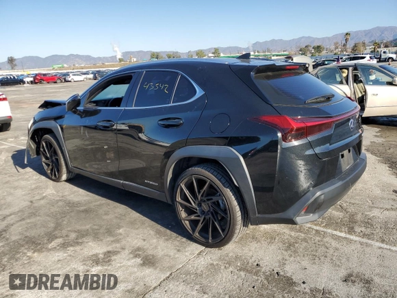 2020 Lexus UX with VIN JTHX9JBH9L2035687, listed as a Copart auction lot 71314652 with 43,542 mi miles. Bid and sale history available at carsss.com. Image 2.