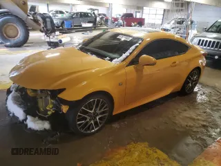 2018 Lexus RC with VIN JTHHZ5BCXJ5018263, listed as a Copart auction lot 87873085 with 44,806 mi miles and Salvage Title. Bid and sale history available at carsss.com. Image 1.