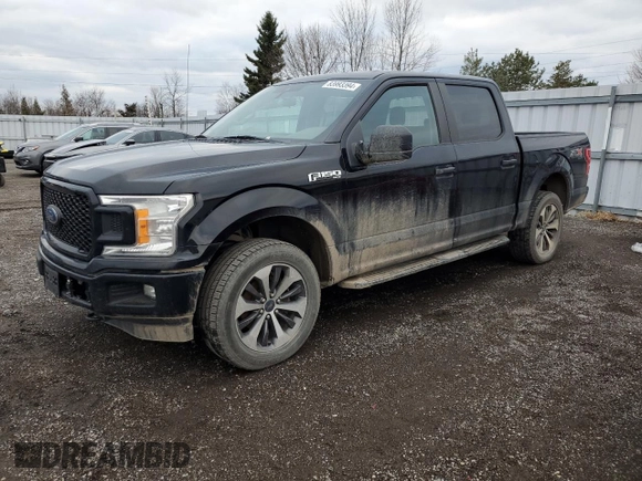 2019 Ford F-150 XL with VIN 1FTEW1EP3KFD47130, listed as a Copart auction lot 83993394 with 191,506 mi miles and Salvage Title. Bid and sale history available at carsss.com. Image 1.