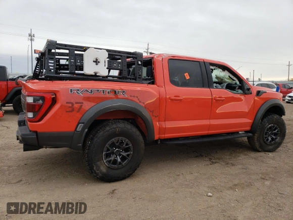 2021 Ford F-150 Raptor with VIN 1FTFW1RG7MFC62731, listed as a Copart auction lot 82672674 with Not Provided miles and Salvage Title. Bid and sale history available at carsss.com. Image 3.