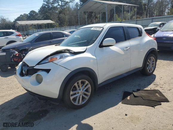 2013 Nissan Juke S with VIN JN8AF5MR6DT221779, listed as a Copart auction lot 46940185 with 152,684 mi miles and Salvage Title. Bid and sale history available at carsss.com. Image 1.