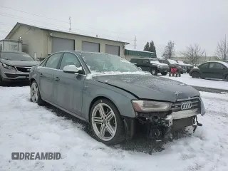 2013 Audi S4 Prestige with VIN WAUKGAFL1DA050754, listed as a Copart auction lot 45048155 with 82,012 mi miles and Salvage Title. Bid and sale history available at DreamBid. Image 11.