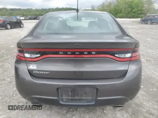 2015 Dodge Dart SXT with VIN 1C3CDFBB9FD165568, listed as a Copart auction lot 55961255 with 145,154 mi miles and Salvage title. Bid and sale history available at DreamBid. Image 6.