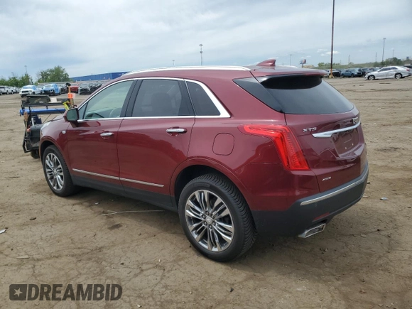 2017 Cadillac XT5 Premium Luxury AWD with VIN 1GYKNERSXHZ303283, listed as a Copart auction lot 58002925 with 55,867 mi miles and Clean title. Bid and sale history available at DreamBid. Image 2.