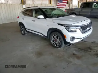 2023 Kia Seltos SX with VIN KNDETCA21P7356246, listed as a Copart auction lot 61078205 with 75,612 mi miles and Salvage title. Bid and sale history available at DreamBid. Image 13.
