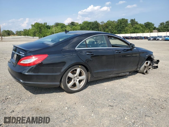 2014 Mercedes-Benz CLS-Class CLS 550 with VIN WDDLJ9BB0EA097687, listed as a Copart auction lot 65660904 with 119,404 mi miles and Salvage Title. Bid and sale history available at carsss.com. Image 3.
