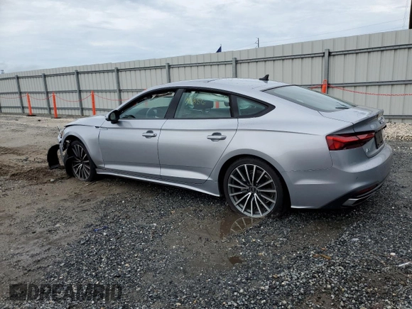 2022 Audi A5 Sportback Premium Plus with VIN WAUCBCF5XNA004812, listed as a Copart auction lot 59077583 with 18,856 mi miles. Bid and sale history available at carsss.com. Image 2.